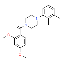 ChemSpider 2D Image | (2,4-Dimethoxyphenyl)[4-(2,3-dimethylphenyl)-1-piperazinyl]methanone | C21H26N2O3