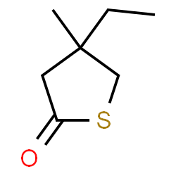 ChemSpider 2D Image | 4-Ethyl-4-methyldihydro-2(3H)-thiophenone | C7H12OS