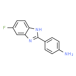 ChemSpider 2D Image | 4-(5-Fluoro-1H-benzimidazol-2-yl)aniline | C13H10FN3