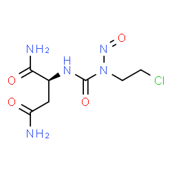 ChemSpider 2D Image | N~2~-[(2-Chloroethyl)(nitroso)carbamoyl]-L-aspartamide | C7H12ClN5O4