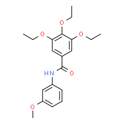 ChemSpider 2D Image | 3,4,5-Triethoxy-N-(3-methoxyphenyl)benzamide | C20H25NO5
