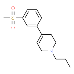 ChemSpider 2D Image | 4-[3-(Methylsulfonyl)phenyl]-1-propyl-1,2,3,6-tetrahydropyridine | C15H21NO2S