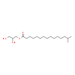 ChemSpider 2D Image | 2,3-Dihydroxypropyl 14-methylpentadecanoate | C19H38O4