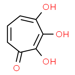 ChemSpider 2D Image | 2,3,4-Trihydroxy-2,4,6-cycloheptatrien-1-one | C7H6O4