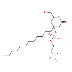 ChemSpider 2D Image | 3-Hydroxy-2-(pentadecanoyloxy)propyl 2-(trimethylammonio)ethyl phosphate | C23H48NO7P