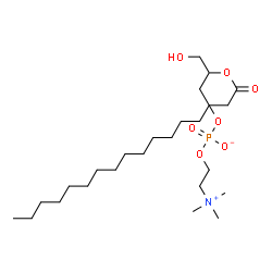 ChemSpider 2D Image | 2-(Heptadecanoyloxy)-3-hydroxypropyl 2-(trimethylammonio)ethyl phosphate | C25H52NO7P