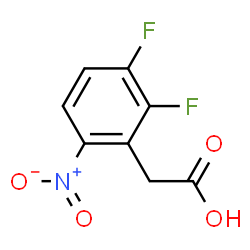 ChemSpider 2D Image | 2,3-Difluoro-6-nitrobenzeneacetic acid | C8H5F2NO4
