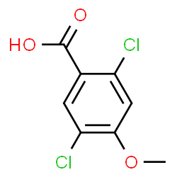 ChemSpider 2D Image | 2,5-Dichloro-4-methoxybenzoic acid | C8H6Cl2O3