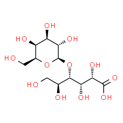 ChemSpider 2D Image | 4-O-beta-L-Galactopyranosyl-L-gluconic acid | C12H22O12