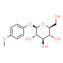 ChemSpider 2D Image | 4-Methoxyphenyl beta-L-glucopyranoside | C13H18O7