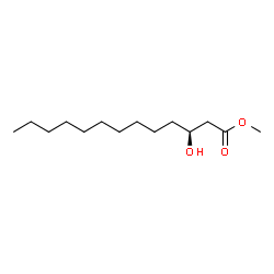 ChemSpider 2D Image | Methyl (3S)-3-hydroxytridecanoate | C14H28O3