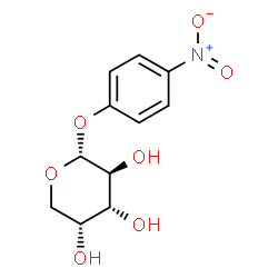 ChemSpider 2D Image | 4-Nitrophenyl alpha-D-arabinopyranoside | C11H13NO7