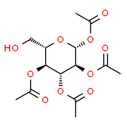 ChemSpider 2D Image | 1,2,3,4-Tetra-O-acetyl-beta-L-glucopyranose | C14H20O10