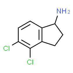 ChemSpider 2D Image | 4,5-Dichloro-1-indanamine | C9H9Cl2N