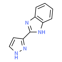 ChemSpider 2D Image | 2-(1H-Pyrazol-3-yl)-1H-benzimidazole | C10H8N4