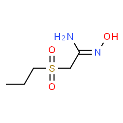 ChemSpider 2D Image | N-Hydroxy-2-(propylsulfonyl)ethanimidamide | C5H12N2O3S