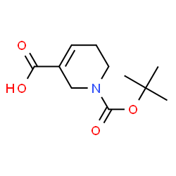 ChemSpider 2D Image | 1-Boc-1,2,5,6-tetrahydropyridine-3-carboxylic acid | C11H17NO4