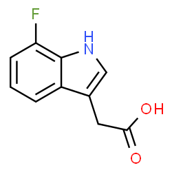 ChemSpider 2D Image | (7-Fluoro-1H-indol-3-yl)acetic acid | C10H8FNO2