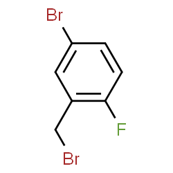 ChemSpider 2D Image | 4-Bromo-2-(bromomethyl)-1-fluorobenzene | C7H5Br2F
