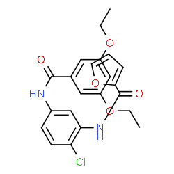 ChemSpider 2D Image | N-{2-Chloro-5-[(3,5-diethoxybenzoyl)amino]phenyl}-2-furamide | C22H21ClN2O5