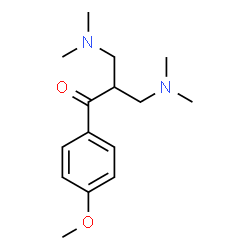ChemSpider 2D Image | 3-(Dimethylamino)-2-[(dimethylamino)methyl]-1-(4-methoxyphenyl)-1-propanone | C15H24N2O2