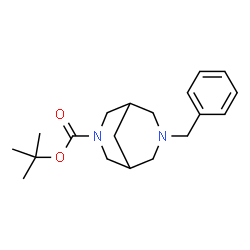 ChemSpider 2D Image | 7-Benzyl-3-Boc-3,7-diazabicyclo[3.3.1]nonane | C19H28N2O2