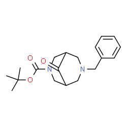 ChemSpider 2D Image | tert-Butyl 7-benzyl-9-oxo-3,7-diazabicyclo[3.3.1]nonane-3-carboxylate | C19H26N2O3