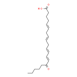 ChemSpider 2D Image | 15-keto-5,8,11,13-eicosatetraenoic acid | C20H30O3