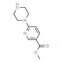 ChemSpider 2D Image | Methyl 6-(1-piperazinyl)nicotinate | C11H15N3O2