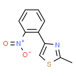 ChemSpider 2D Image | 2-Methyl-4-(2-nitrophenyl)thiazole | C10H8N2O2S