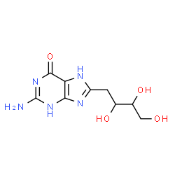 ChemSpider 2D Image | 2-Amino-8-(2,3,4-trihydroxybutyl)-1H-purin-6(9H)-one | C9H13N5O4