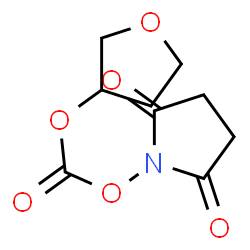 ChemSpider 2D Image | 1-{[(Tetrahydro-3-furanyloxy)carbonyl]oxy}-2,5-pyrrolidinedione | C9H11NO6