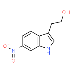ChemSpider 2D Image | 2-(6-Nitro-1H-indol-3-yl)ethanol | C10H10N2O3