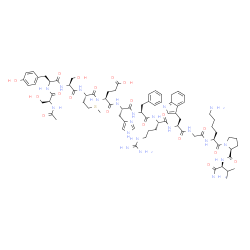 ChemSpider 2D Image | N-Acetyl-L-seryl-L-tyrosyl-L-seryl-L-methionyl-L-alpha-glutamyl-L-histidyl-L-phenylalanyl-L-arginyl-3-(7H-indol-3-yl)-L-alanylglycyl-L-lysyl-L-prolyl-L-valinamide | C77H109N21O19S