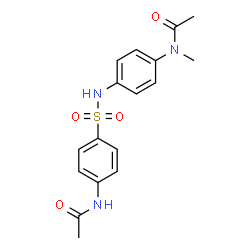 ChemSpider 2D Image | N-[4-(4-ACETAMIDOBENZENESULFONAMIDO)PHENYL]-N-METHYLACETAMIDE | C17H19N3O4S