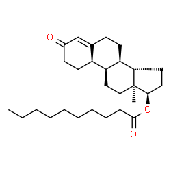 ChemSpider 2D Image | (9beta,17alpha)-3-Oxoestr-4-en-17-yl decanoate | C28H44O3