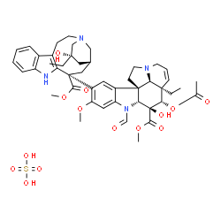 ChemSpider 2D Image | (4alpha,4'alpha)-22-Oxovincaleukoblastine sulfate (1:1) | C46H58N4O14S
