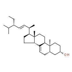 ChemSpider 2D Image | (3beta,5alpha,9beta,13alpha,17alpha,22E)-Stigmasta-7,22-dien-3-ol | C29H48O