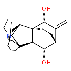 ChemSpider 2D Image | (5alpha,7beta,8beta,11beta,15beta,20R)-21-Ethyl-4-methyl-7,20-cycloatid-16-ene-11,15-diol | C22H33NO2