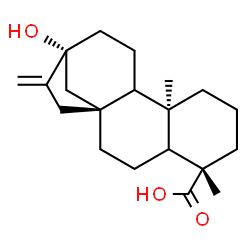 ChemSpider 2D Image | (5xi,9xi)-13-Hydroxykaur-16-en-19-oic acid | C20H30O3