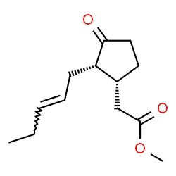 ChemSpider 2D Image | Methyl {(1R,2S)-3-oxo-2-[(2E)-2-penten-1-yl]cyclopentyl}acetate | C13H20O3