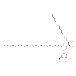 ChemSpider 2D Image | N-[(2S,3S,4R)-3,4-Dihydroxy-1-(beta-D-talopyranosyloxy)-2-octadecanyl]hexacosanamide | C50H99NO9