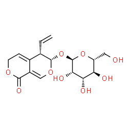 ChemSpider 2D Image | (5S,6S)-1-Oxo-5-vinyl-5,6-dihydro-1H,3H-pyrano[3,4-c]pyran-6-yl alpha-D-mannopyranoside | C16H20O9