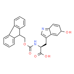 ChemSpider 2D Image | (2S)-2-(9H-fluoren-9-ylmethoxycarbonylamino)-3-(5-hydroxy-1,5-dihydroindol-3-yl)propanoic acid | C26H23N2O5