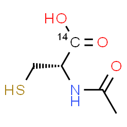 ChemSpider 2D Image | N-Acetyl-D-(1-~14~C)cysteine | C414CH9NO3S