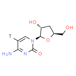 ChemSpider 2D Image | 3'-Deoxy(5-~3~H)cytidine | C9H12TN3O4