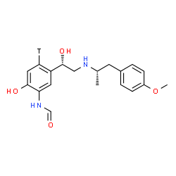 ChemSpider 2D Image | N-{2-Hydroxy-5-[(1S)-1-hydroxy-2-{[(2S)-1-(4-methoxyphenyl)-2-propanyl]amino}ethyl](4-~3~H)phenyl}formamide | C19H23TN2O4