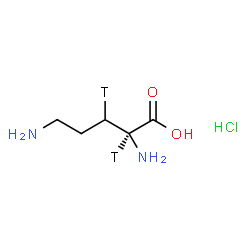 ChemSpider 2D Image | L-(2,3-~3~H_2_)Ornithine hydrochloride (1:1) | C5H11T2ClN2O2