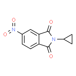 ChemSpider 2D Image | 2-Cyclopropyl-5-nitroisoindoline-1,3-dione | C11H8N2O4