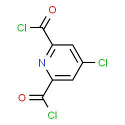 ChemSpider 2D Image | 4-Chloro-2,6-pyridinedicarbonyl dichloride | C7H2Cl3NO2
